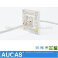 AUCAS Cat6 FTP liga de zinco módulo toolless / 8p8c RJ45 indoor keystone 90 graus jack módulo